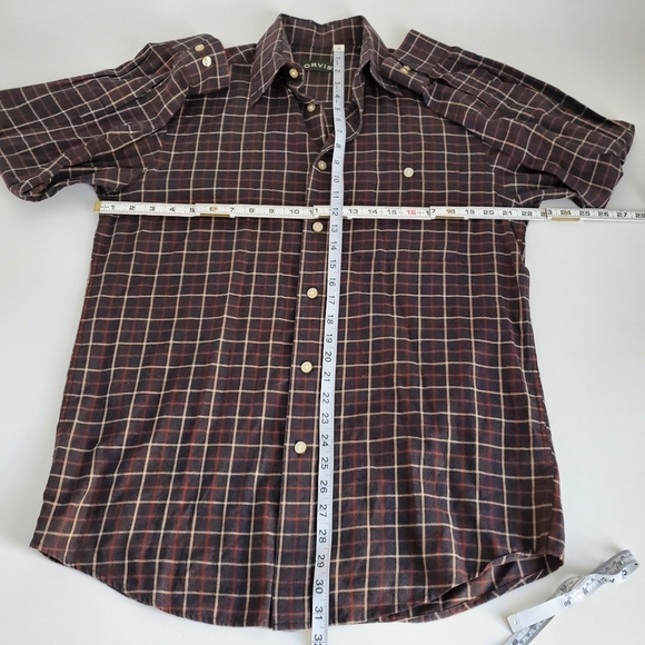 Orvis Mens Size M Flannel Button-down - Picture 2 of 5
